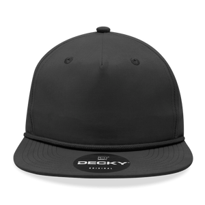 The Park Wholesale - Decky 6032 - Classic Rope Cap, 5 Panel Flat Bill Hat, Snapback - Bawston & Tucker -