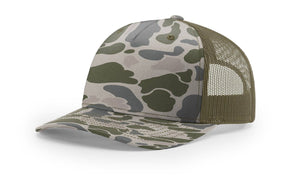 The Park Wholesale - Richardson 112PFP Printed Five Panel Trucker - Duck Camo Colors - Bawston & Tucker -