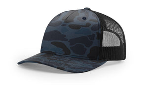 The Park Wholesale - Richardson 112PFP Printed Five Panel Trucker - Duck Camo Colors - Bawston & Tucker -