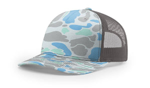 The Park Wholesale - Richardson 112PFP Printed Five Panel Trucker - Duck Camo Colors - Bawston & Tucker -