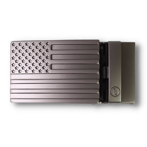 Tough Apparel - American Flag Buckle - Gun Metal - Bawston & Tucker - 