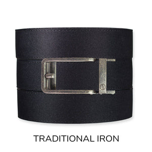 Tough Apparel - Black Canvas+ Ratchet Belt & Buckle Set - Bawston & Tucker - 