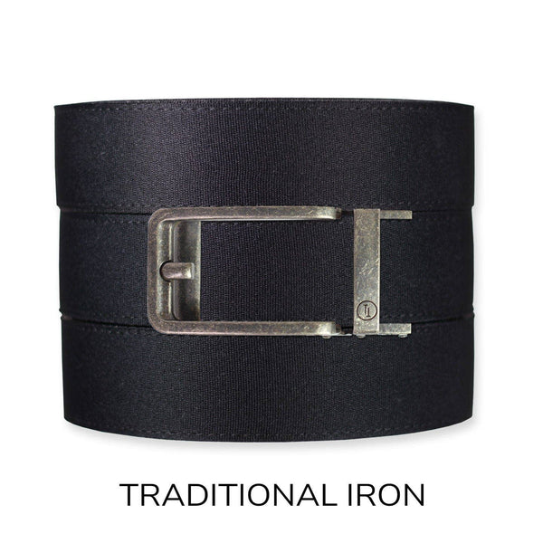 Tough Apparel - Black Canvas+ Ratchet Belt & Buckle Set - Bawston & Tucker - 