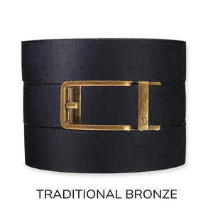 Tough Apparel - Black Canvas+ Ratchet Belt & Buckle Set - Bawston & Tucker - 