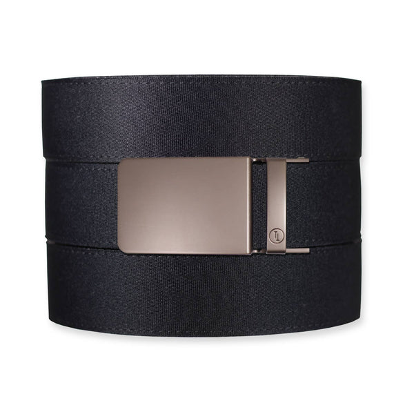 Tough Apparel - Black Canvas+ Ratchet Belt & Buckle Set - Bawston & Tucker - 