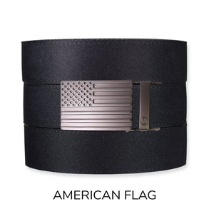 Tough Apparel - Black Canvas+ Ratchet Belt & Buckle Set - Bawston & Tucker - 