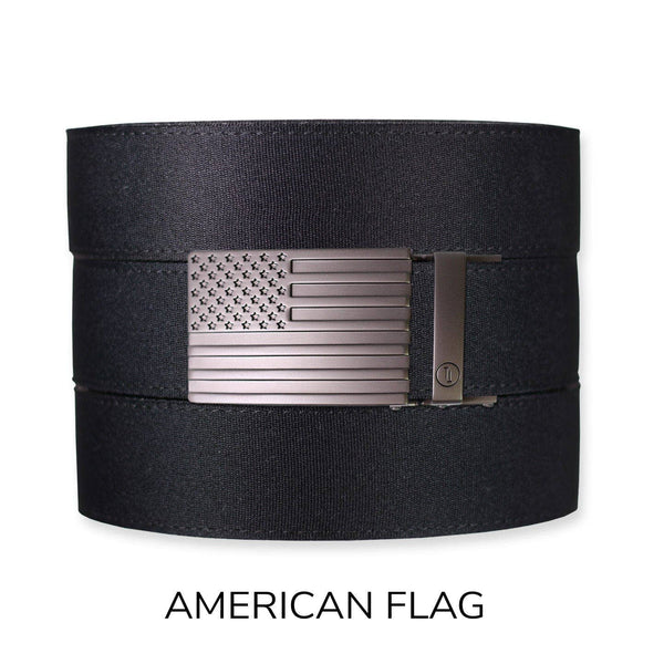 Tough Apparel - Black Canvas+ Ratchet Belt & Buckle Set - Bawston & Tucker - 