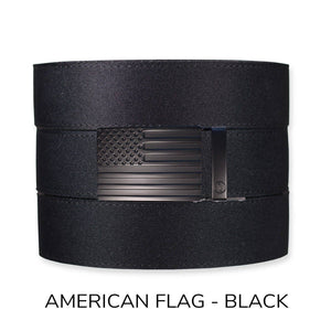 Tough Apparel - Black Canvas+ Ratchet Belt & Buckle Set - Bawston & Tucker - 