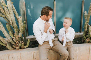 Tough Apparel - Cactie - Cream Saguaro Cactus Tie - Bawston & Tucker - 