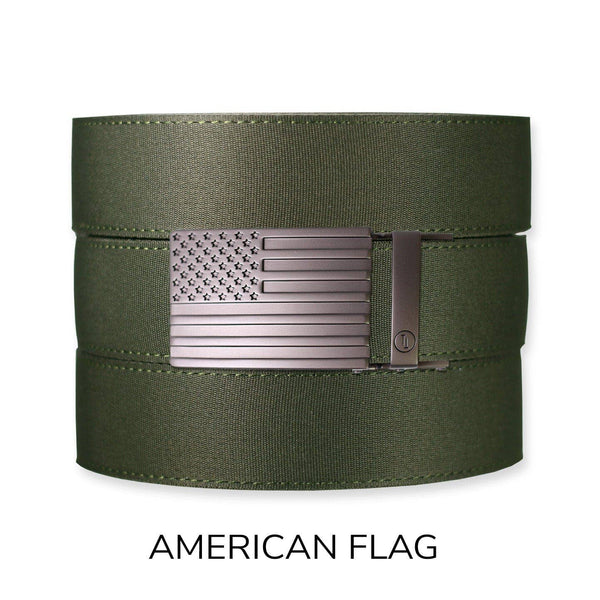 Tough Apparel - Forest Canvas+ Ratchet Belt & Buckle Set - Bawston & Tucker - 