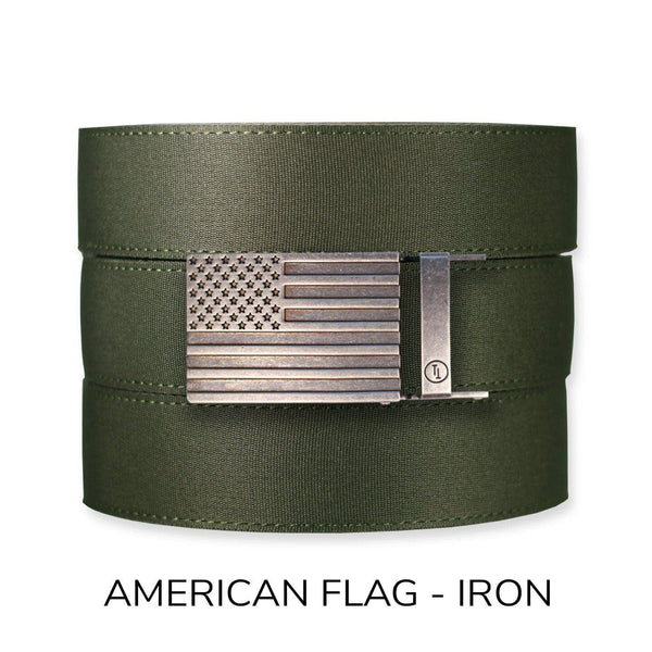 Tough Apparel - Forest Canvas+ Ratchet Belt & Buckle Set - Bawston & Tucker - 