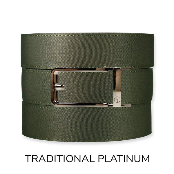 Tough Apparel - Forest Canvas+ Ratchet Belt & Buckle Set - Bawston & Tucker - 