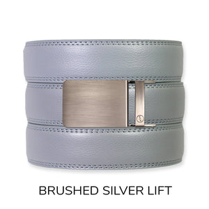 Tough Apparel - Slate Leather Ratchet Belt & Buckle Set - Bawston & Tucker - 