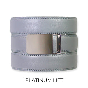 Tough Apparel - Slate Leather Ratchet Belt & Buckle Set - Bawston & Tucker - 