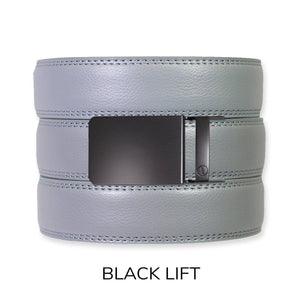 Tough Apparel - Slate Leather Ratchet Belt & Buckle Set - Bawston & Tucker - 