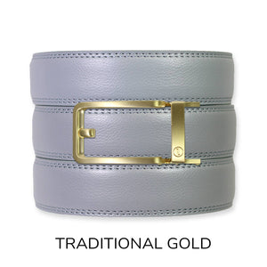 Tough Apparel - Slate Leather Ratchet Belt & Buckle Set - Bawston & Tucker - 