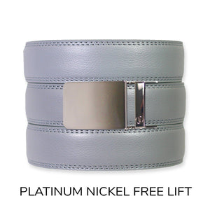 Tough Apparel - Slate Leather Ratchet Belt & Buckle Set - Bawston & Tucker - 