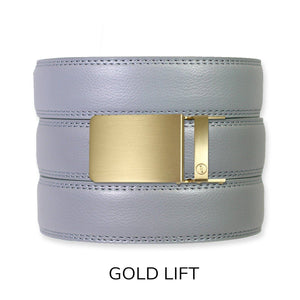 Tough Apparel - Slate Leather Ratchet Belt & Buckle Set - Bawston & Tucker - 
