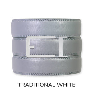 Tough Apparel - Slate Leather Ratchet Belt & Buckle Set - Bawston & Tucker - 