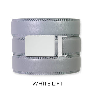 Tough Apparel - Slate Leather Ratchet Belt & Buckle Set - Bawston & Tucker - 