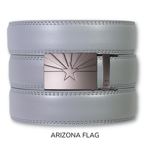 Tough Apparel - Slate Leather Ratchet Belt & Buckle Set - Bawston & Tucker - 