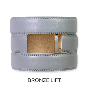 Tough Apparel - Slate Leather Ratchet Belt & Buckle Set - Bawston & Tucker - 