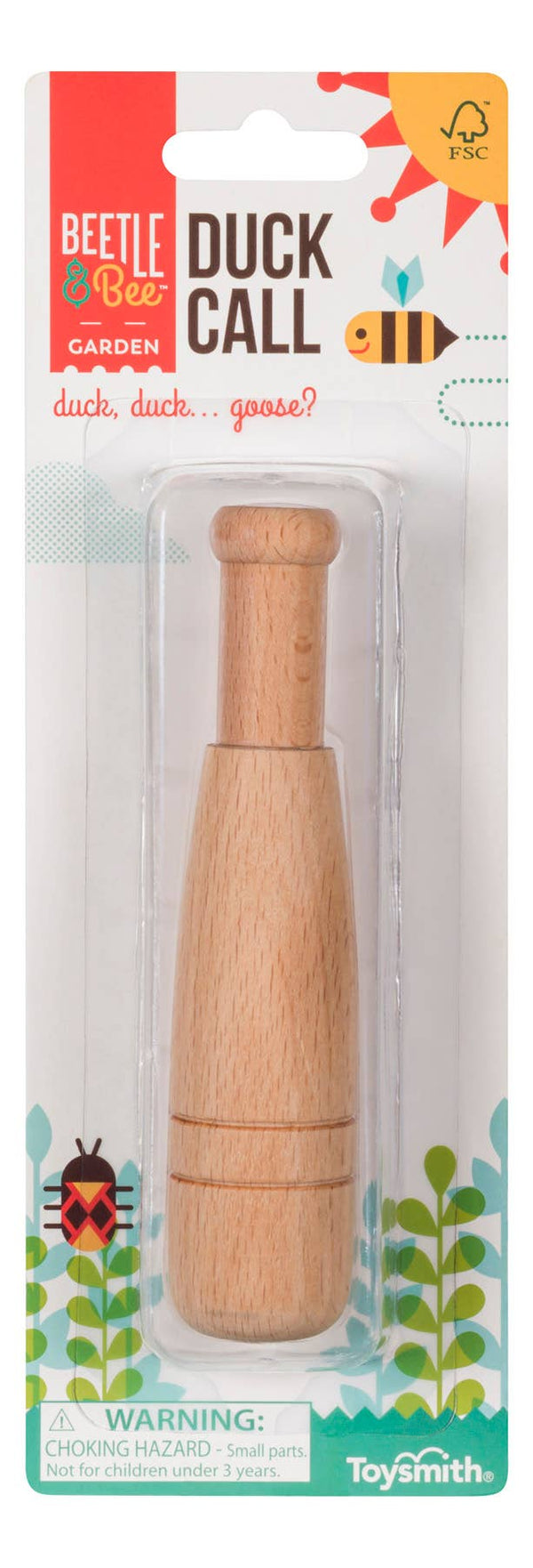 Toysmith - Beetle & Bee Duck Call - FSC Certified Wood - Outdoor Play - Bawston & Tucker - 