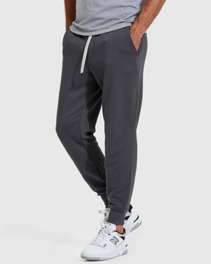 True Classic - Carbon Fleece French Terry Joggers - Bawston & Tucker - 