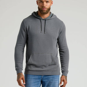 True Classic - Carbon Waffle Hoodie - Bawston & Tucker - 