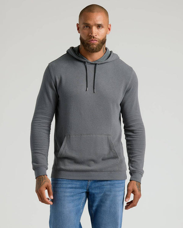 True Classic - Carbon Waffle Hoodie - Bawston & Tucker - 