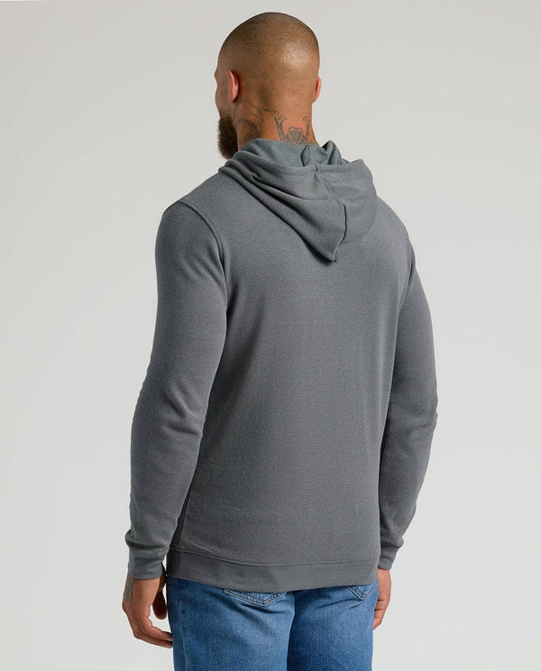 True Classic - Carbon Waffle Hoodie - Bawston & Tucker - 