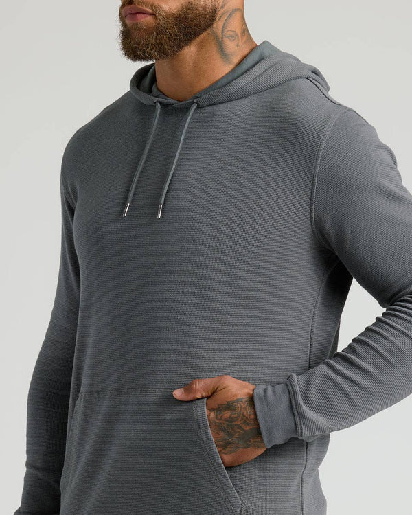 True Classic - Carbon Waffle Hoodie - Bawston & Tucker - 