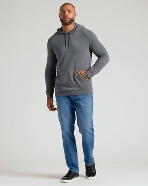 True Classic - Carbon Waffle Hoodie - Bawston & Tucker - 