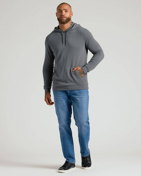 True Classic - Carbon Waffle Hoodie - Bawston & Tucker - 