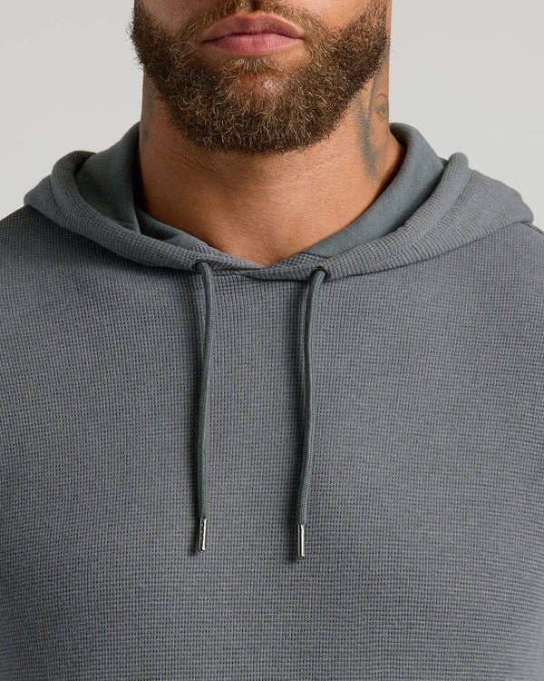 True Classic - Carbon Waffle Hoodie - Bawston & Tucker - 