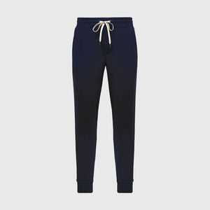 True Classic - Navy Fleece French Terry Joggers - Bawston & Tucker - 