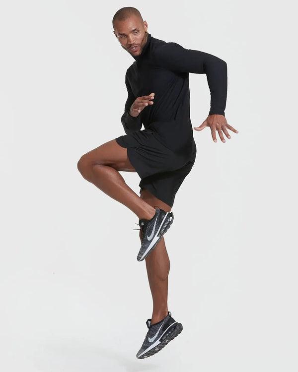 True Classic - Performance Shirt | Quarter Zip | Black - Bawston & Tucker - 