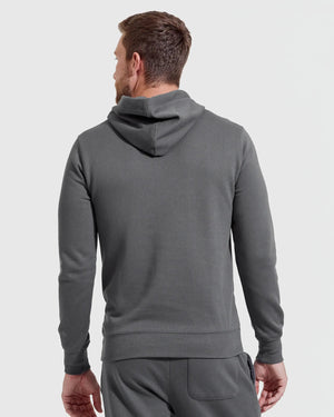 True Classic - Pullover Hoodie | Fleece French Terry | Carbon - Bawston & Tucker - 