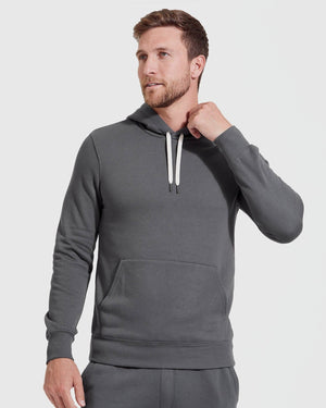 True Classic - Pullover Hoodie | Fleece French Terry | Carbon - Bawston & Tucker - 