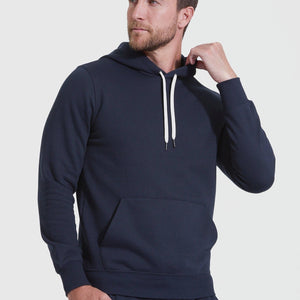 True Classic - Pullover Hoodie | Fleece French Terry | Navy - Bawston & Tucker - 