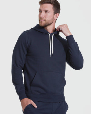 True Classic - Pullover Hoodie | Fleece French Terry | Navy - Bawston & Tucker - 