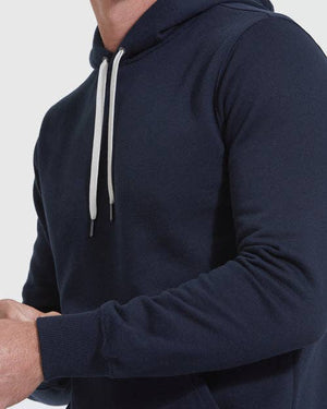 True Classic - Pullover Hoodie | Fleece French Terry | Navy - Bawston & Tucker - 