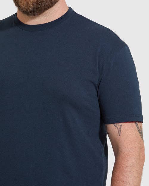 True Classic - Short Sleeve T-Shirt | Crew Neck | Navy - Bawston & Tucker - 