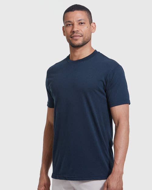 True Classic - Short Sleeve T-Shirt | Crew Neck | Navy - Bawston & Tucker - 