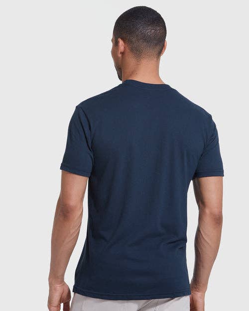 True Classic - Short Sleeve T-Shirt | Crew Neck | Navy - Bawston & Tucker - 