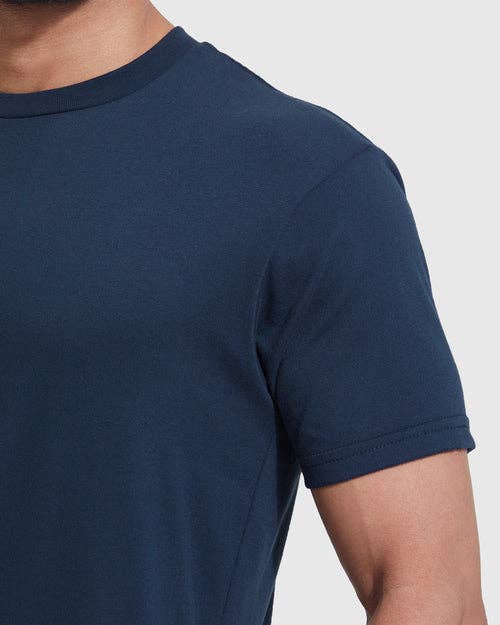 True Classic - Short Sleeve T-Shirt | Crew Neck | Navy - Bawston & Tucker - 