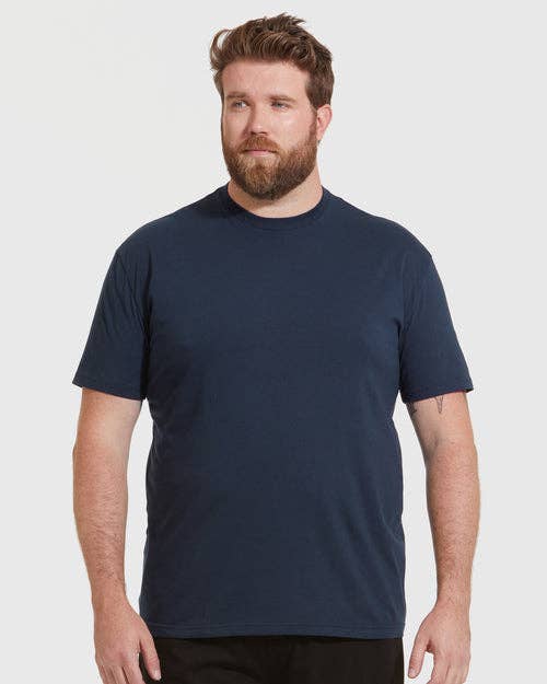 True Classic - Short Sleeve T-Shirt | Crew Neck | Navy - Bawston & Tucker - 