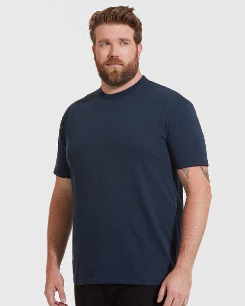 True Classic - Short Sleeve T-Shirt | Crew Neck | Navy - Bawston & Tucker - 