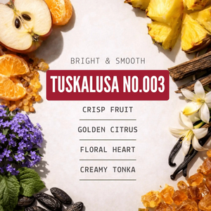 Tuskalusa Solid Cologne – Apple, Jasmine & Tonka Bean - 0.35 oz Liner + Vessel - Bawston & Tucker - Solid Cologne