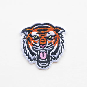 Union Made - Bengal Tiger Face Embroidered Iron on Patch - Bawston & Tucker - 